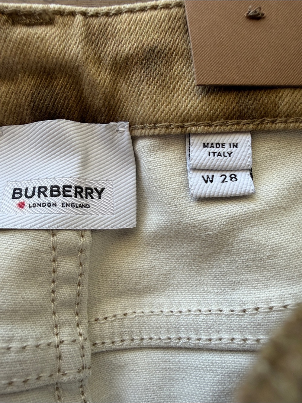 NWT Burberry Leopard-Print Skinny Mid rise Jeans size 28 - Picture 6 of 12